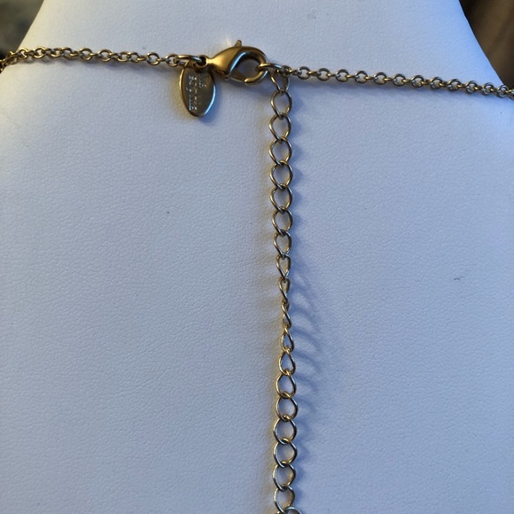 Lia Sophia Super Sparkly 34” gold-tone necklace! - Picture 2 of 2